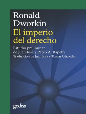 cover image of El imperio del derecho